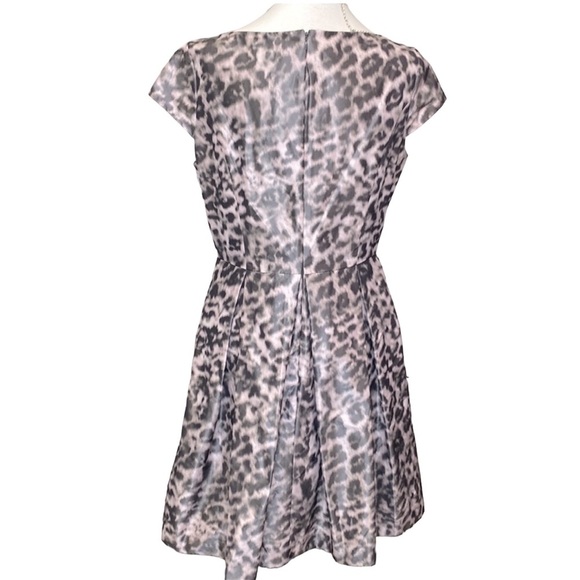 Eliza J Animal Print Taffeta Fit And Flare Dress - Picture 5 of 7
